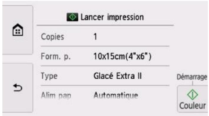CANON TS8151 - Écran Paramètres impression - 2