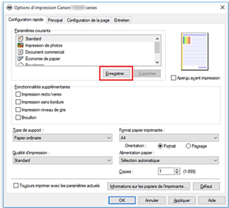 CANON TS8151 - Enregistrement d'un profil d'impression - 1