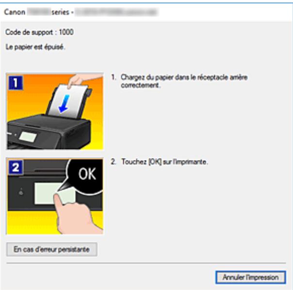 CANON TS8151 - Lorsque des erreurs se produit - 1