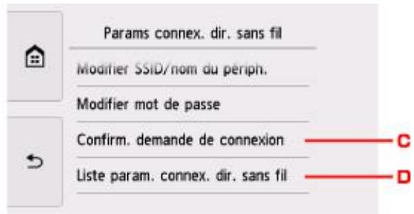 CANON TS8151 - Paramètres périphérique. - 2