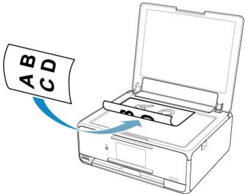 CANON TS8151 - Chargement d'originaux sur la vitre d'exposition - 1