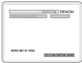 DENON 2800 MK II - * Pour sortir du mode “PROTECTION PARENTAL” - 3