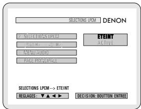 DENON 2800 MK II - * Pour sortir du mode "SORTIE AUDIO NUMÉRIQUE" - 4