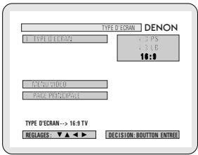 DENON 2800 MK II - * Pour sortir du mode d'installation video - 2