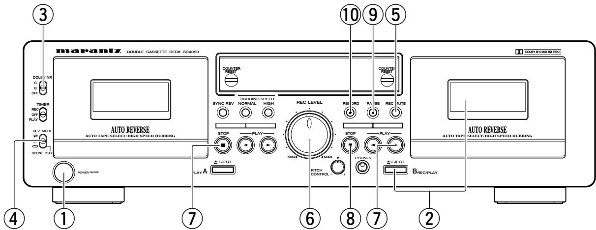 MARANTZ SD 4050 - Enregistrement (seulement platine b) - 1