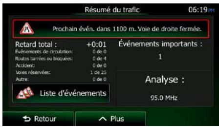 CLARION NX404E - Informations sur la circulation en temps réel (TMC) - 4