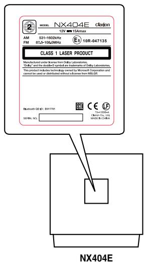 CLARION NX404E - A VERTISSEMENT - 1