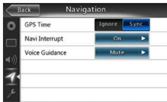 CLARION NX404E - Menu de configuration de la navigation - 1