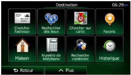 CLARION NX404E - Déterminer un nouveau point de départ de l'itinétaire - 7