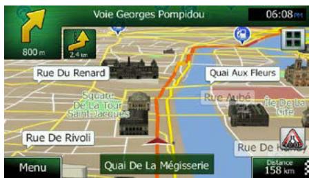 CLARION NX404E - Navigation sur la carte - 3