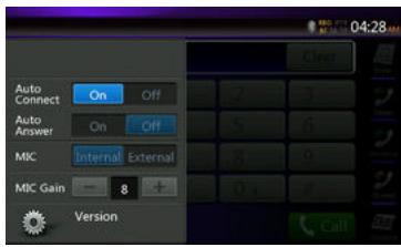 CLARION NX404E - Paramètres du téléphone Bluetooth - 1