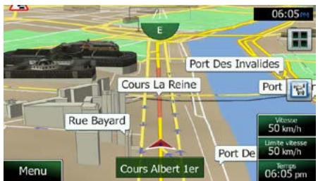 CLARION NX404E - Navigation sur la carte - 4