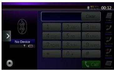 CLARION NX404E - Selection du mode téléphone Bluetooth - 1