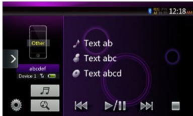 CLARION NX404E - Sélection du lecteur audio Bluetooth - 1