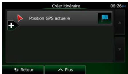 CLARION NX404E - Creer itinétaire - 1