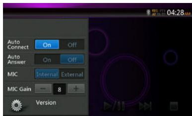 CLARION NX404E - Paramètres du lecteur audio Bluetooth - 1