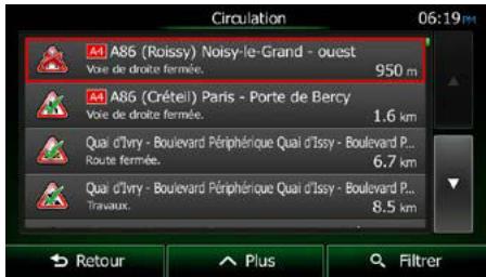 CLARION NX404E - Informations sur la circulation en temps réel (TMC) - 6