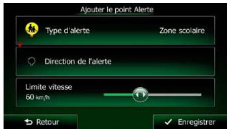 CLARION NX404E - Enregistrer un lieu comme point d'alerte - 3