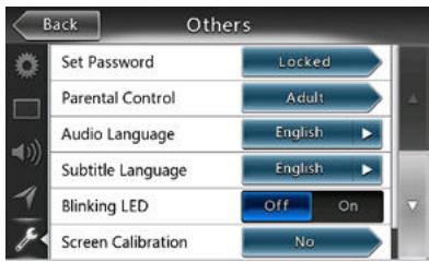 CLARION NX404E - Configuration du mot de passer pour le niveau de contrôle parental - 1