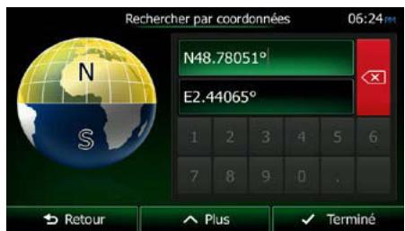 CLARION NX404E - Coordonnées - 1