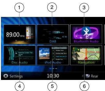 CLARION NX404E - MENU PRINCIPAL - 1