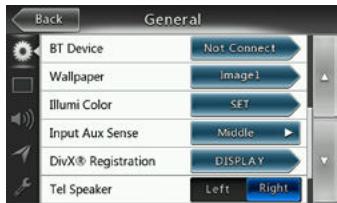 CLARION NX404E - Menu de configuration générale - 2