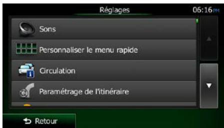 CLARION NX404E - Menu Réglages - 2