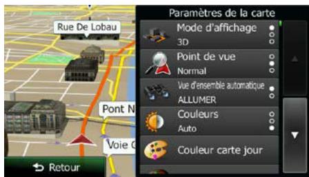CLARION NX404E - Paramètres de la carte - 1