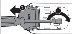 PHILIPS Q63320/15 - Removing the rechargeable battery - 1