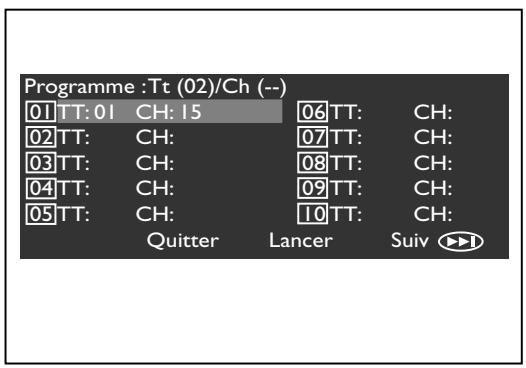 THOMSON DTH 615 E - Lecture programme (sauf MP3) - 1