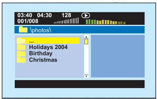 THOMSON DTH 615 E - Lecture simultanée de fichiers JPEG et de musique MP3 ou WMA - 1