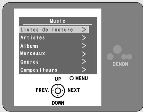DENON S-101 - Allumez la télé. Reglez la fonction d'entrée de la télé sur l'entrée du ADV-S101. - 1