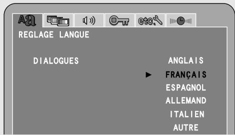 DENON S-101 - Régler le "REGLAGE LANGUAGE" - 3