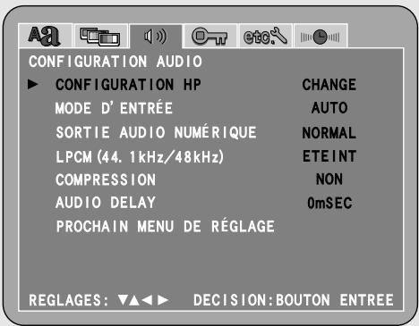 DENON S-101 - Régler le "CONFIGURATION AUDIO" - 1