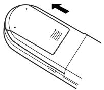 DENON S-101 - Insertion des piles - 1