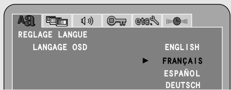 DENON S-101 - Régler le "REGLAGE LANGUAGE" - 2