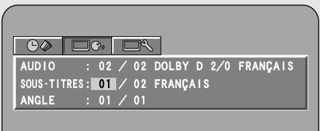 DENON S-101 - Changer la langue des sous-titres (Fonction sous-titres multiples) - 1