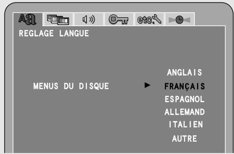 DENON S-101 - Régler le "REGLAGE LANGUAGE" - 5