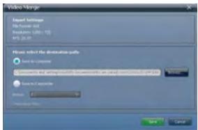 HITACHI HDSVO1E - Fusion des clips video - 2