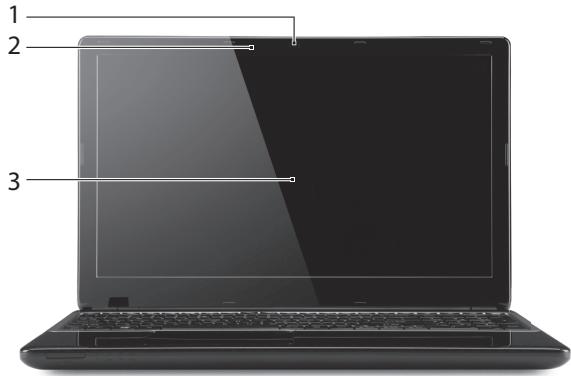 PACKARD BELL EASYNOTE LE69KB 23804 - VUE DE L'ÉCRAN - 1