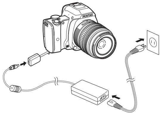 PENTAX K-S1 BLU+DAL 18-55MM - Utilisation de l'adaptateur secteur - 4