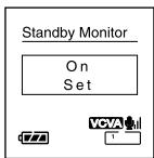 OLYMPUS DS 55 - Réglage du moniteur en veille VCVA - 5