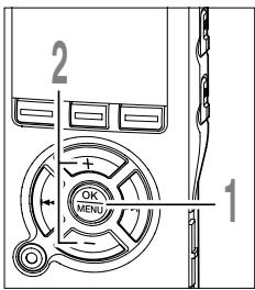 OLYMPUS DS 55 - Appuyez sur la touche REC pour démarrer l'enregistrement. - 3