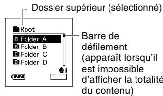 OLYMPUS DS 55 - Affichage de liste - 1