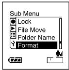 OLYMPUS DS 55 - Formatage de l'enregistreur (Format) - 2