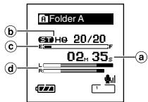 OLYMPUS DS 55 - Appuyez sur la touche STOP pour arrêter l'enregistrement. - 1