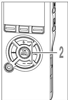 OLYMPUS DS 55 - Appuyez sur la touche FOLDER pourCHOISIR un dossier. - 2