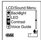 OLYMPUS DS 55 - Réglage à l'aide d'un onglet - 2