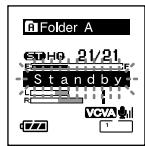 OLYMPUS DS 55 - Appuyez sur la touche REC pour démarrer l'enregistrement. - 2