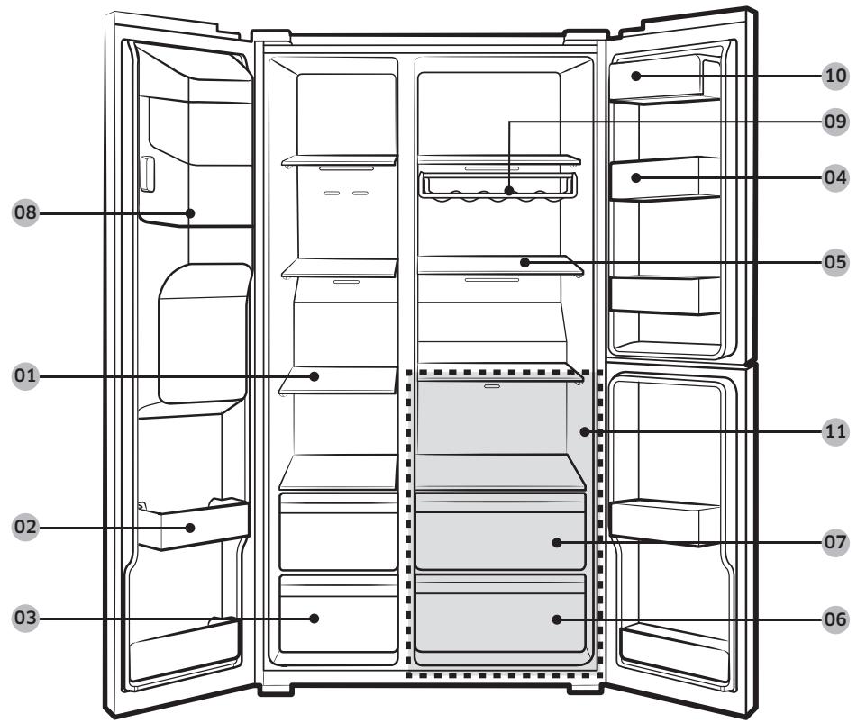 SAMSUNG RS68N86F0S9 - Modèleés équipés du distributeur - 1